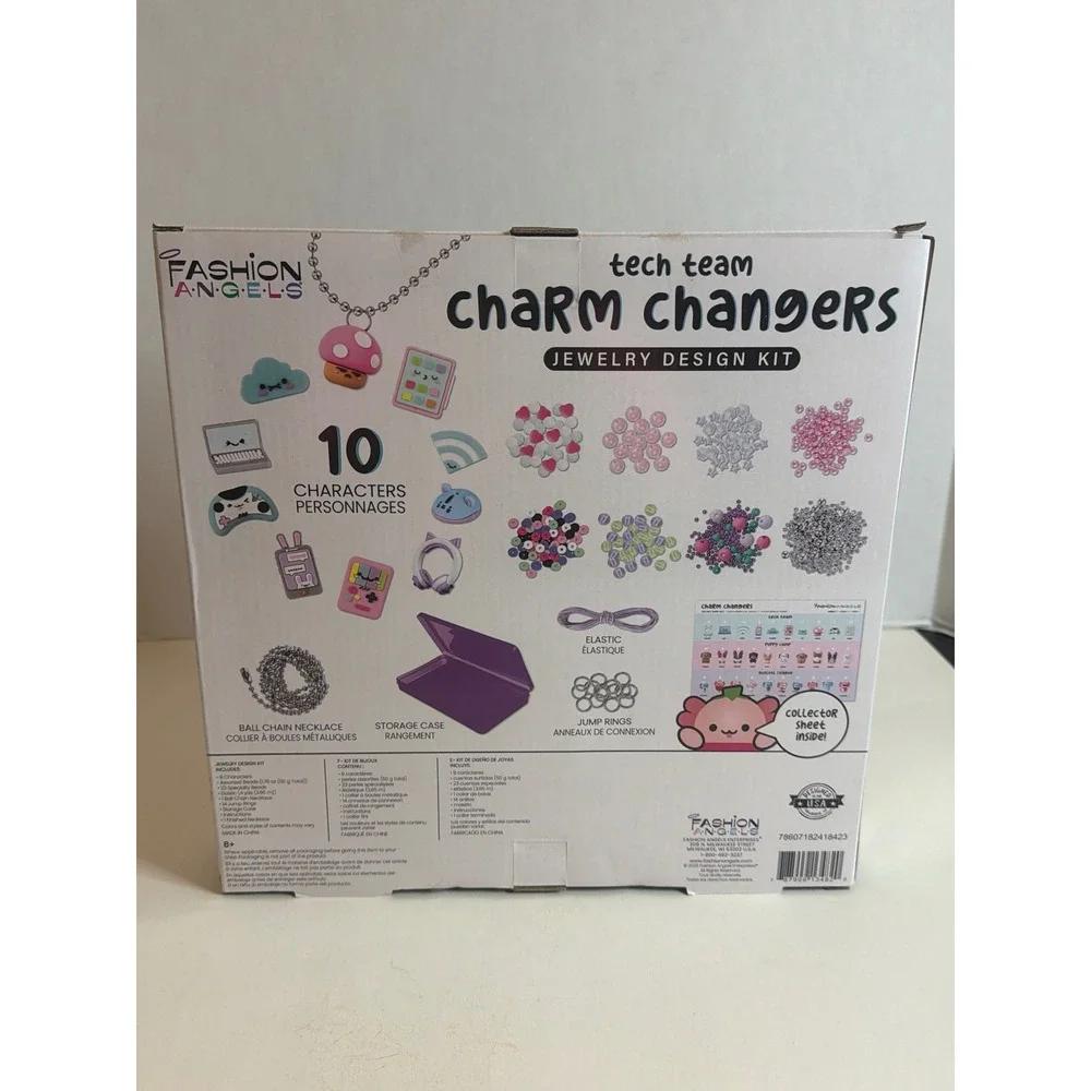 Fashion Angels Tech Team Charm Changers Jewelry Design Kit‎ 700+ Beads New